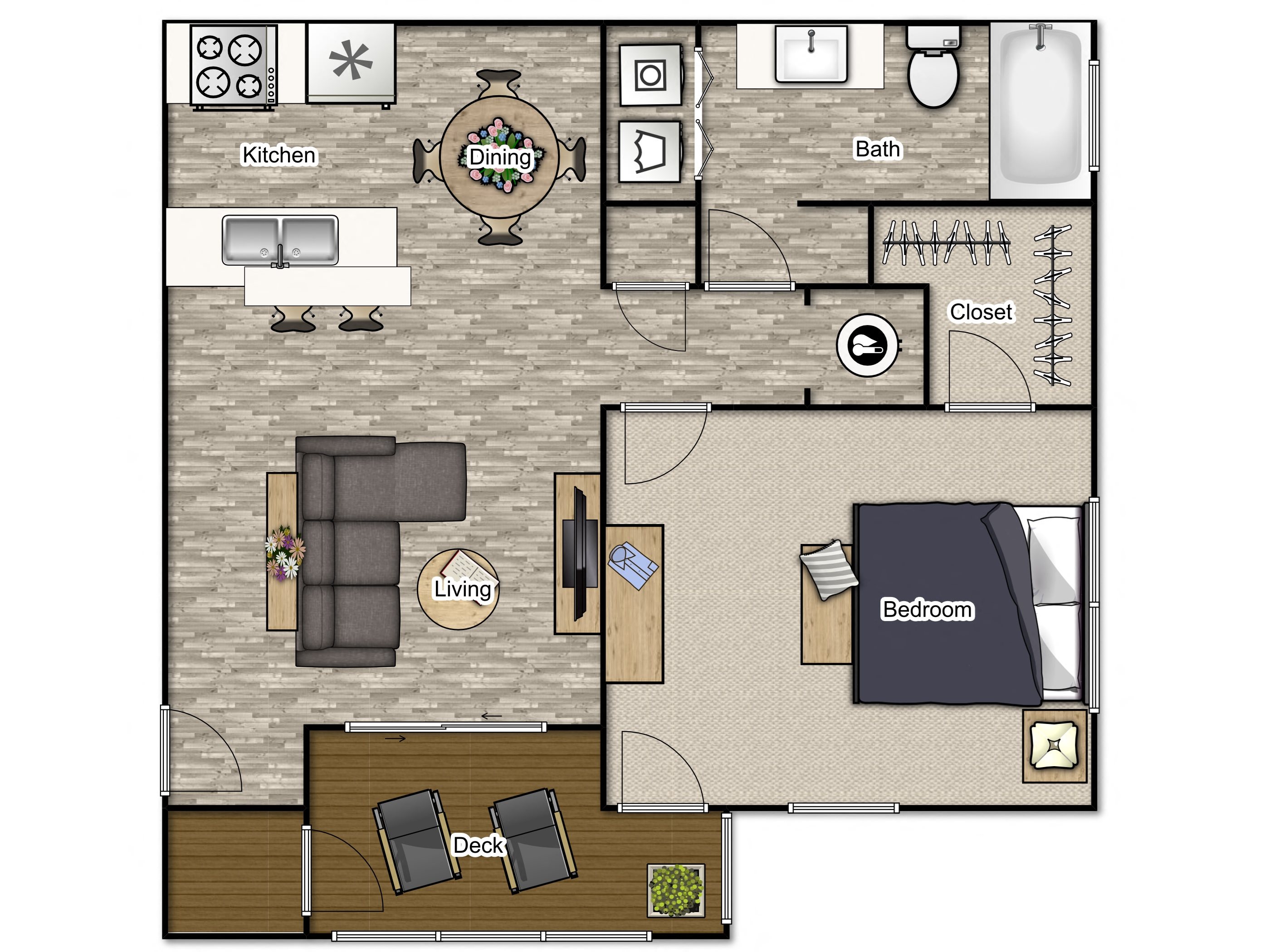Floor Plans of The Emerson 1600 in Smyrna, GA